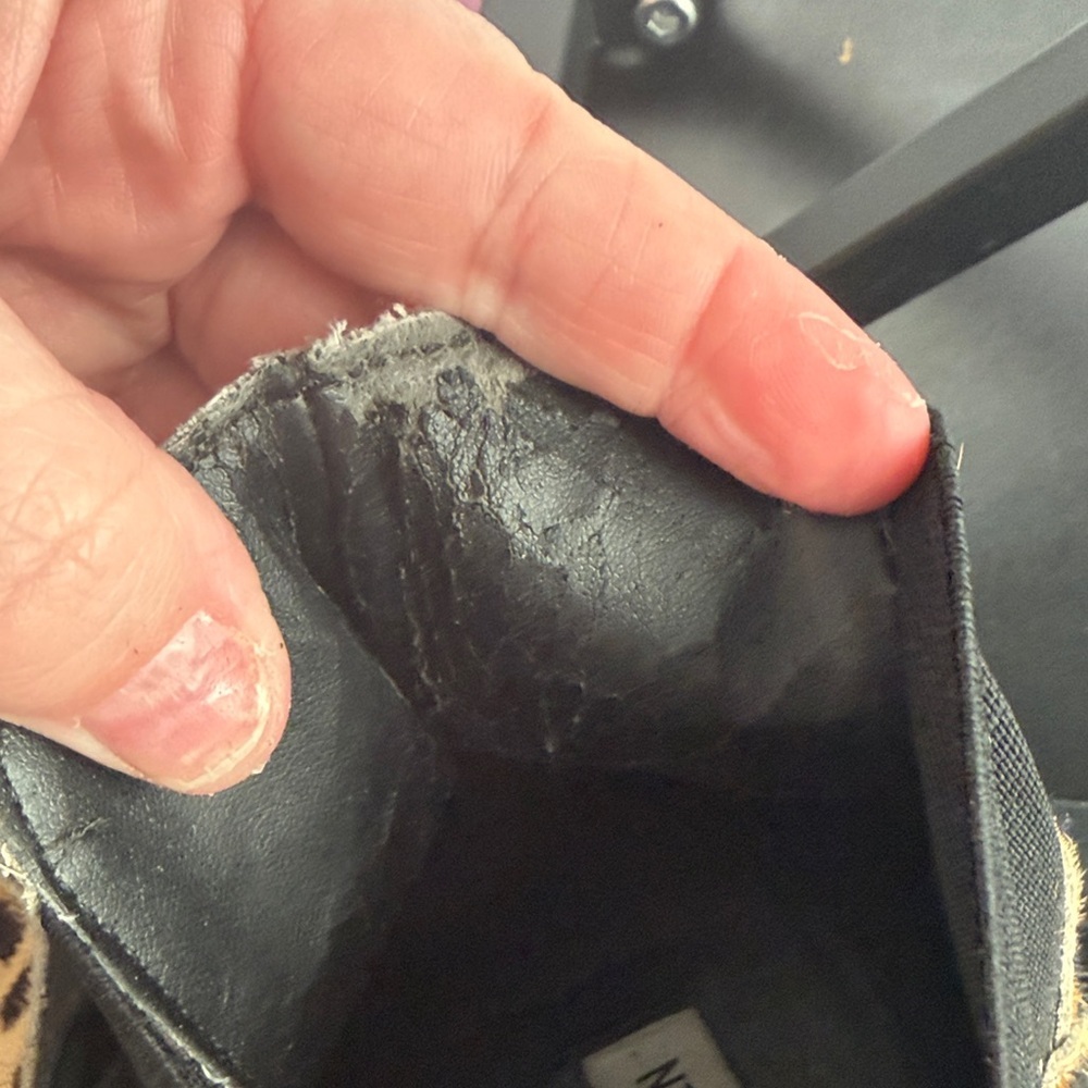 Steve Madden Leopard Print Calf Hair Ankle Bootie - Picture 11 of 11